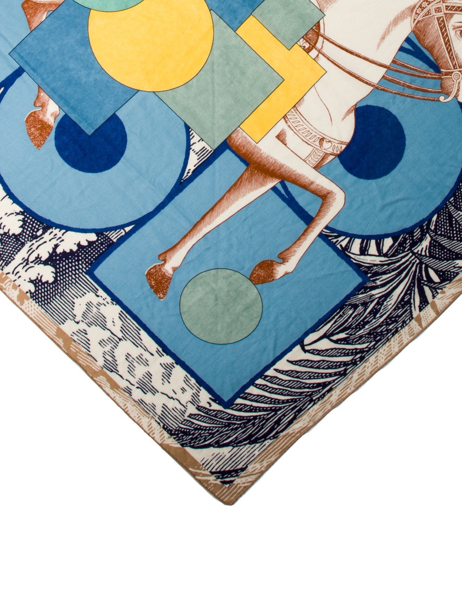 Hermès Cavalier en Formes Cashmere Shawl