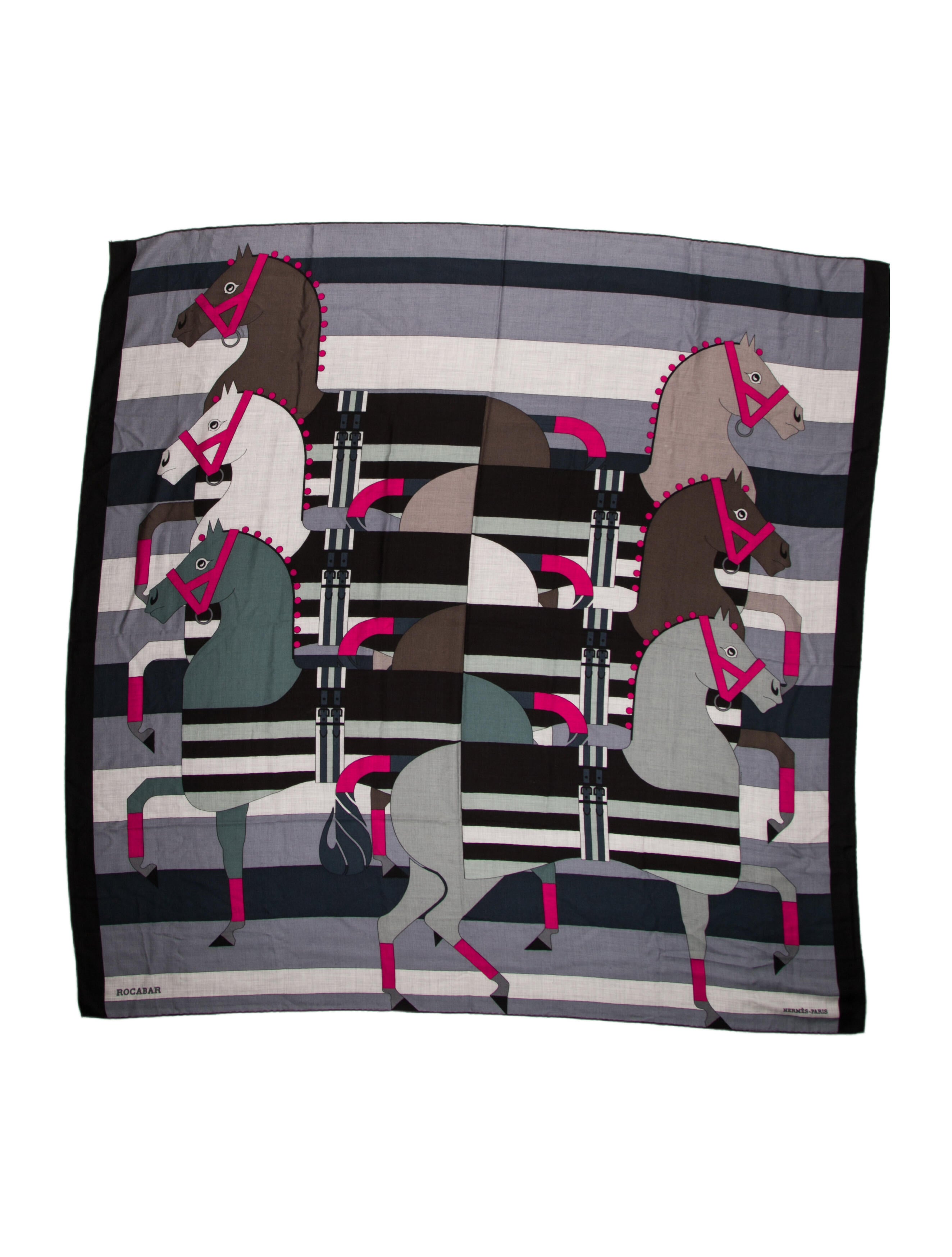 Hermès Echec au Roi Cashmere Shawl