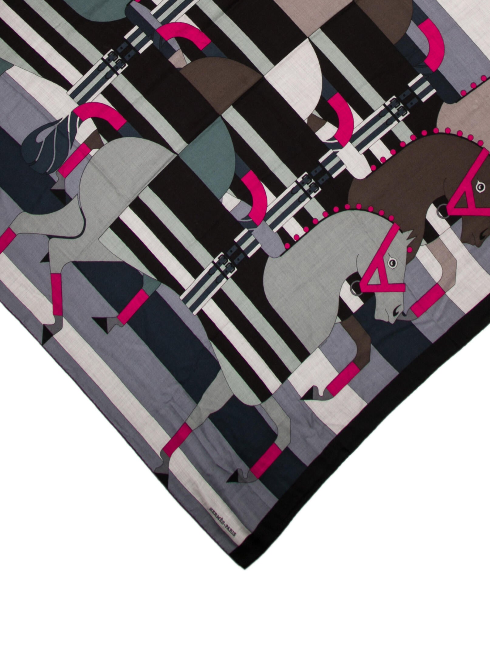 Hermès Echec au Roi Cashmere Shawl