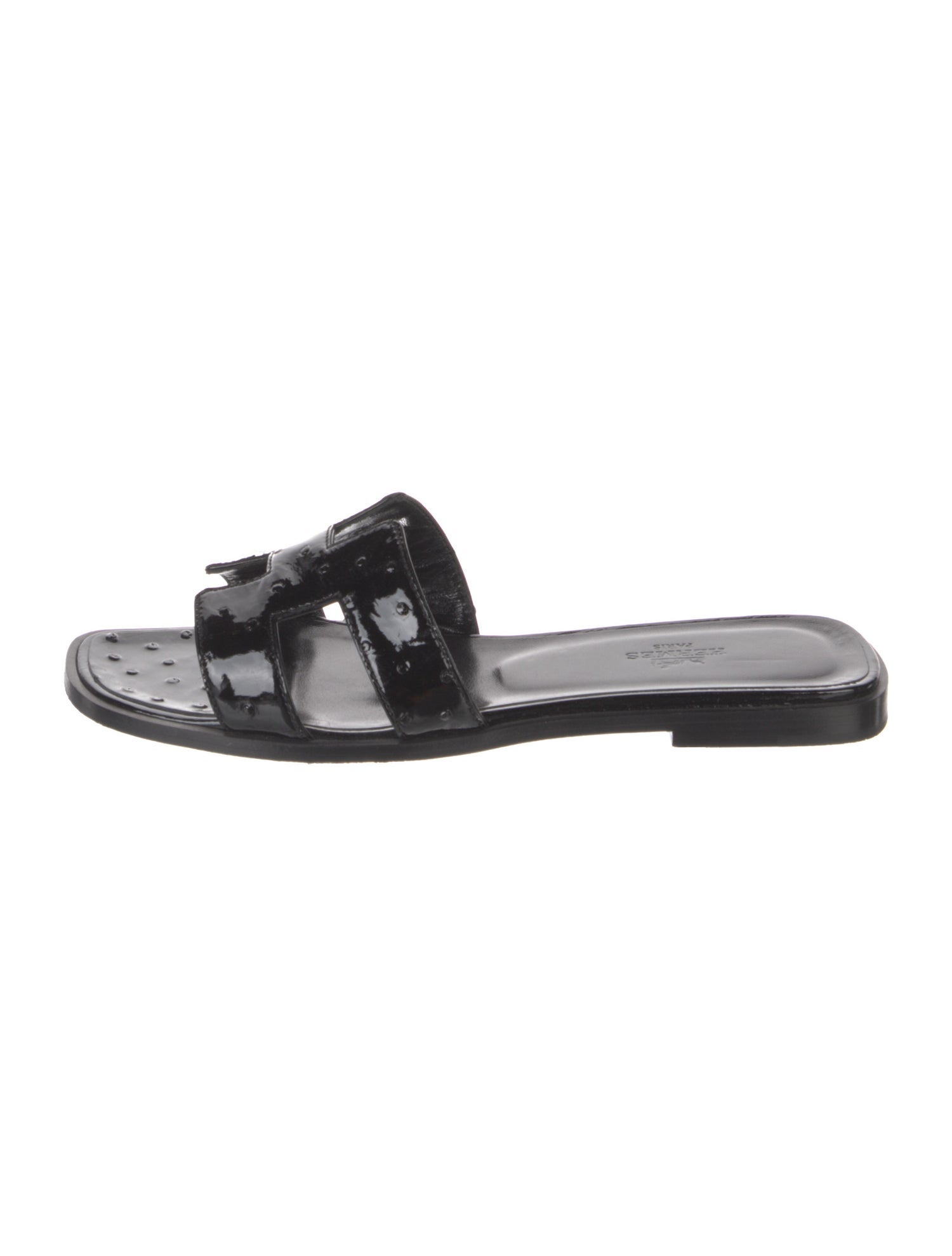 Hermès Oran Ostrich Slides