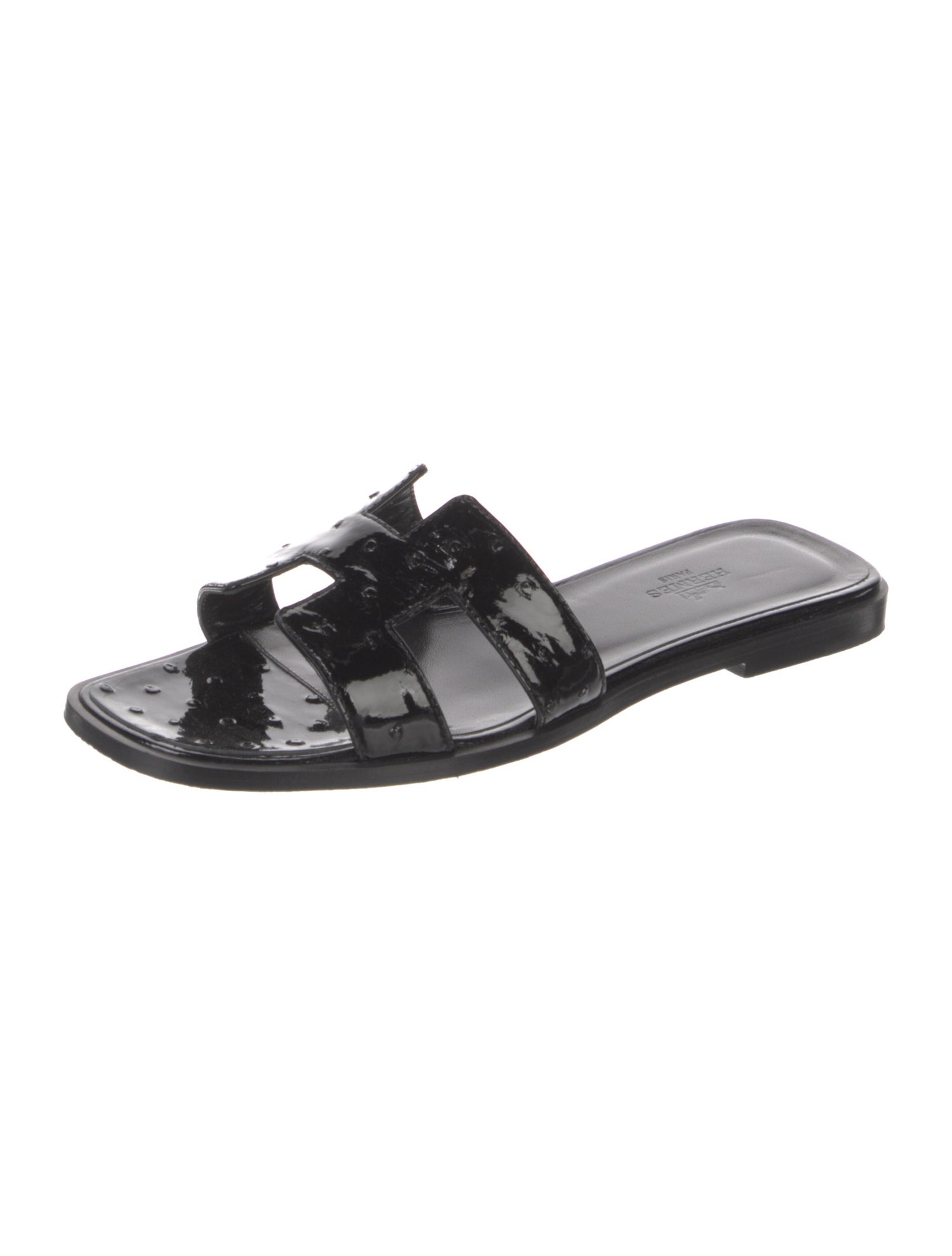 Hermès Oran Ostrich Slides