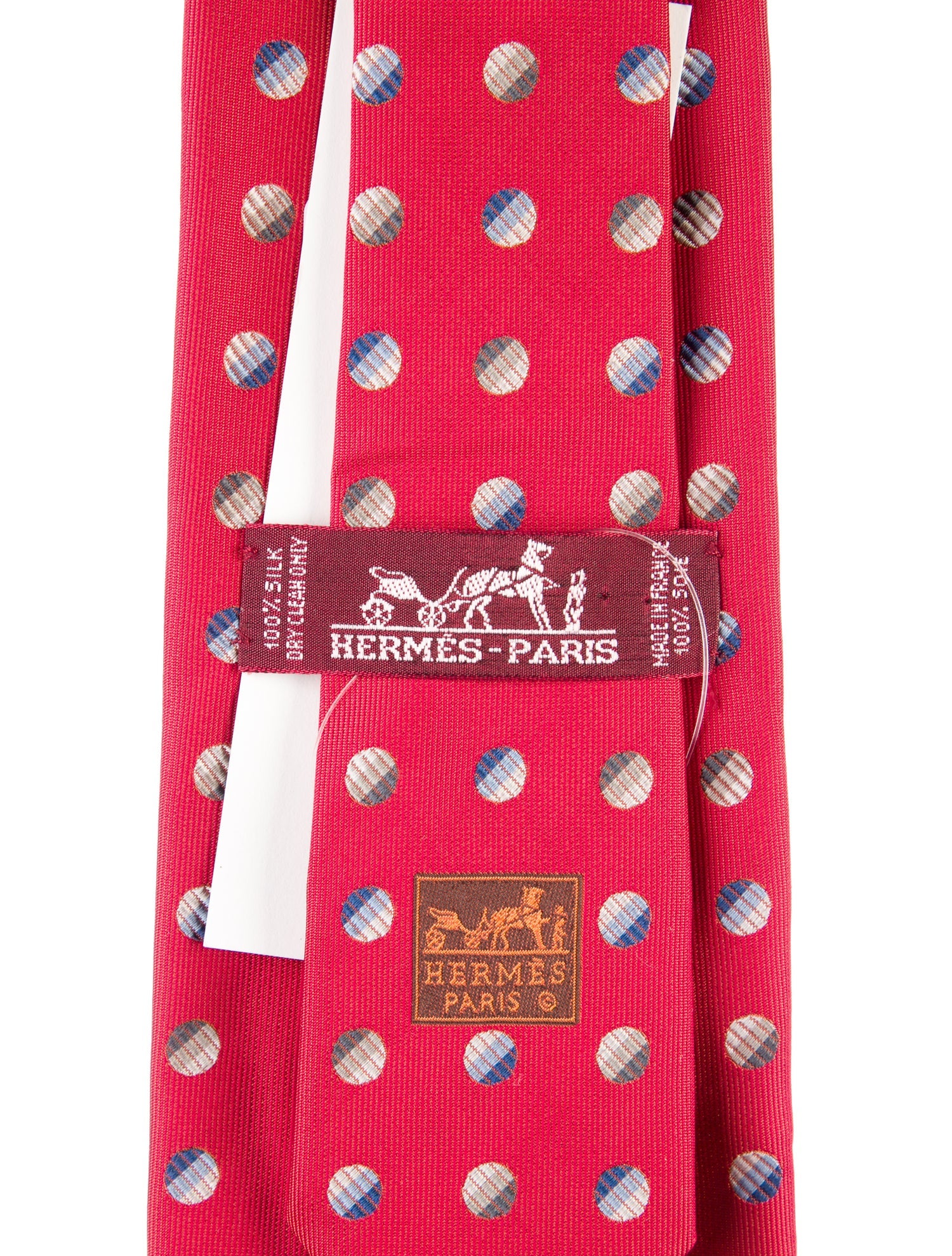 Hermès Pattern Print Silk Tie