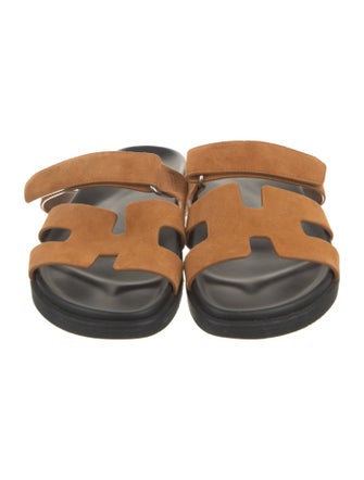 Hermès Chypre Suede Slides