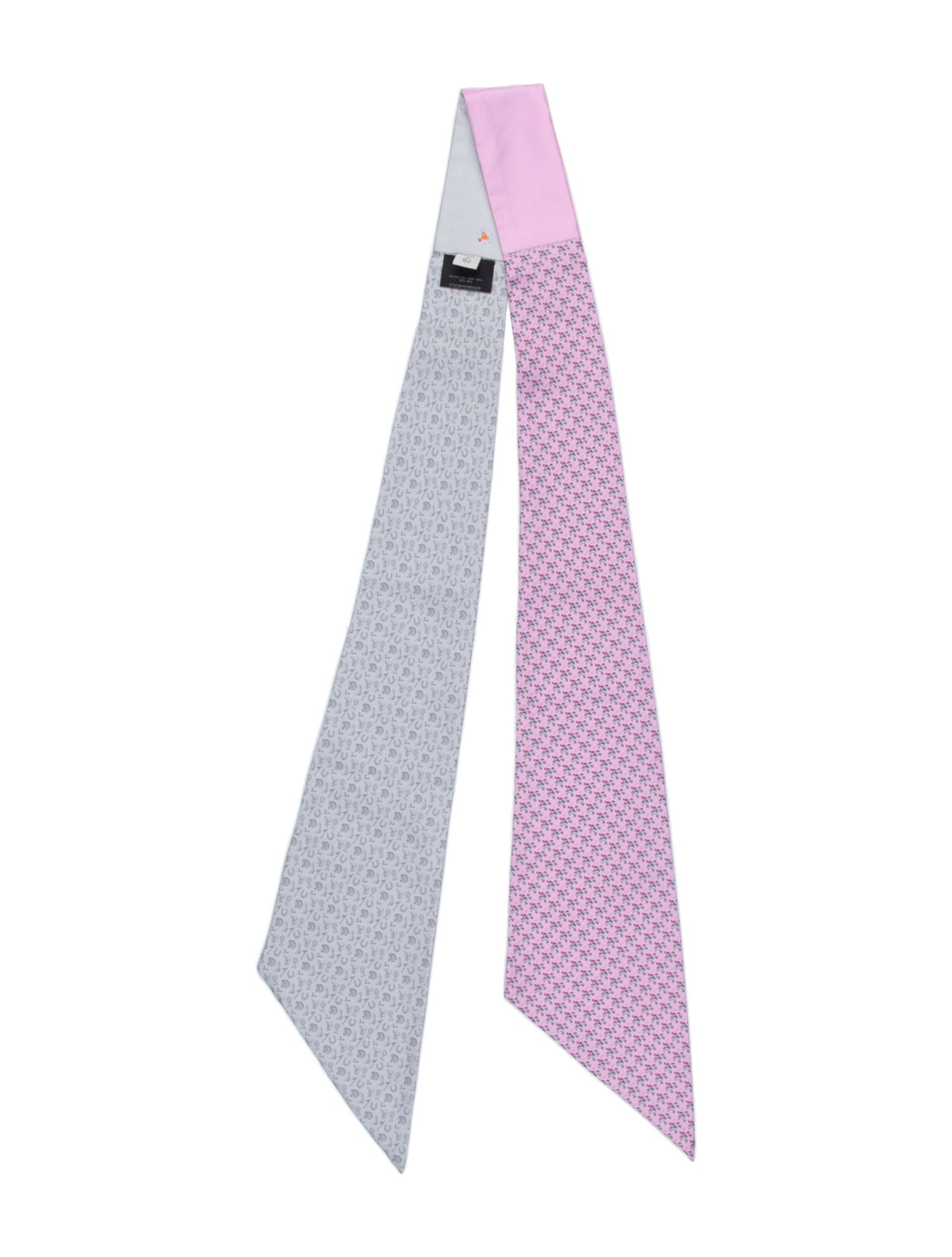 Hermès Petit H Maxi Ribbon Tie Silk Scarf