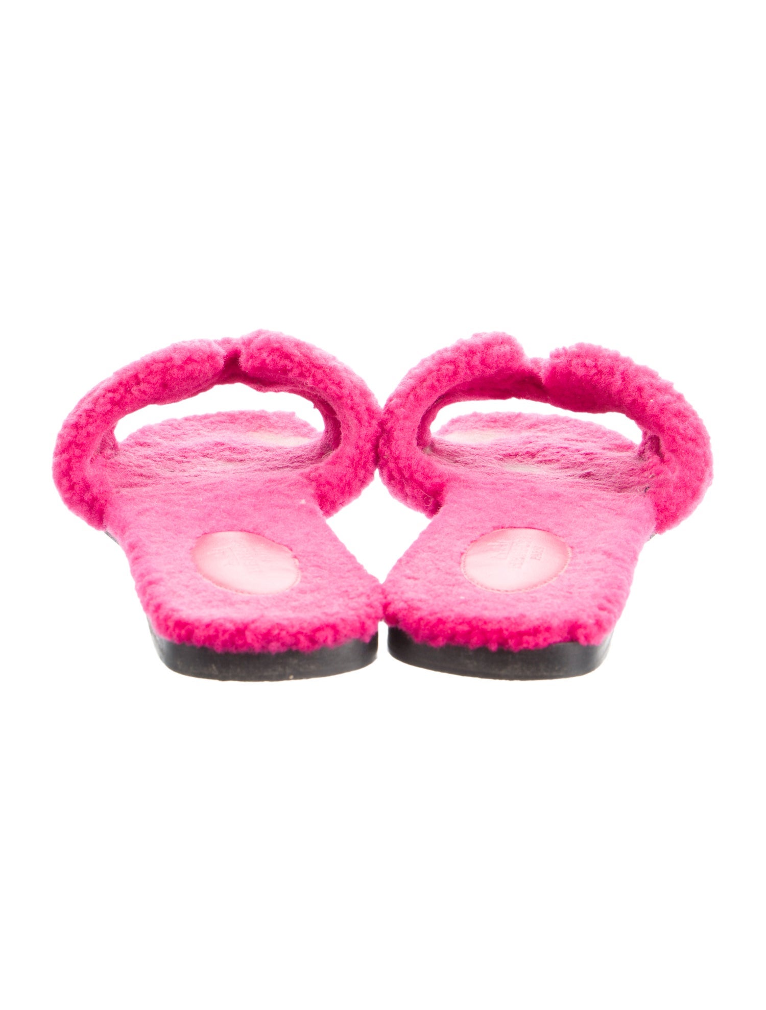 Hermès Oran Shearling Slides