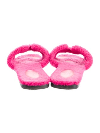 Hermès Oran Shearling Slides