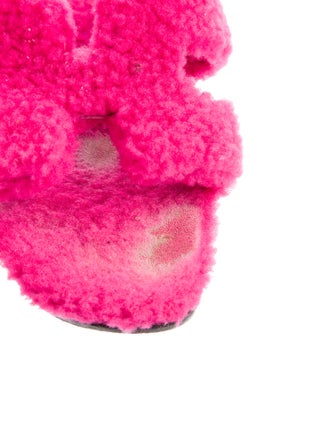 Hermès Oran Shearling Slides