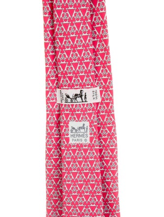 Hermès Silk Pattern Tie