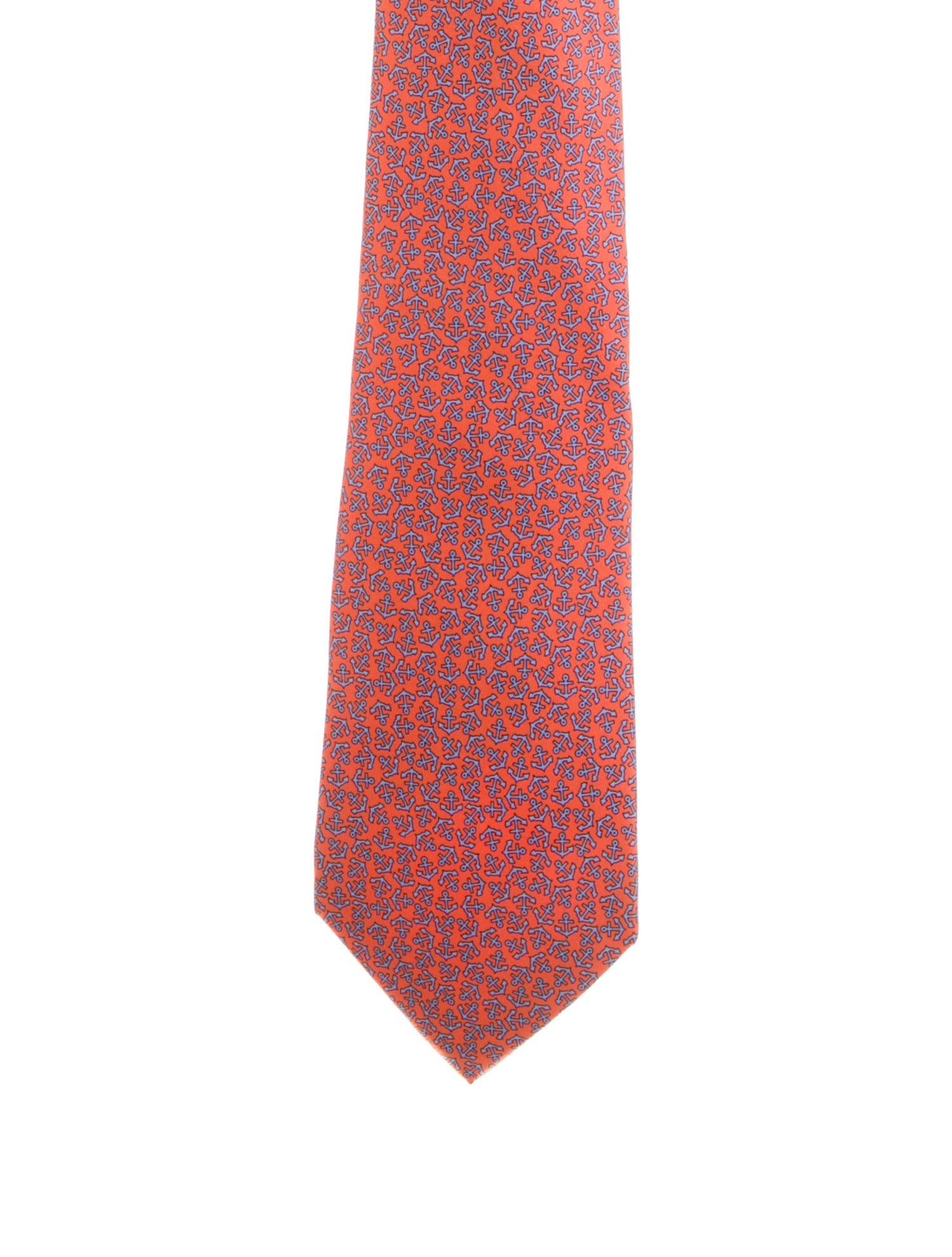 Hermès pattern silk tie