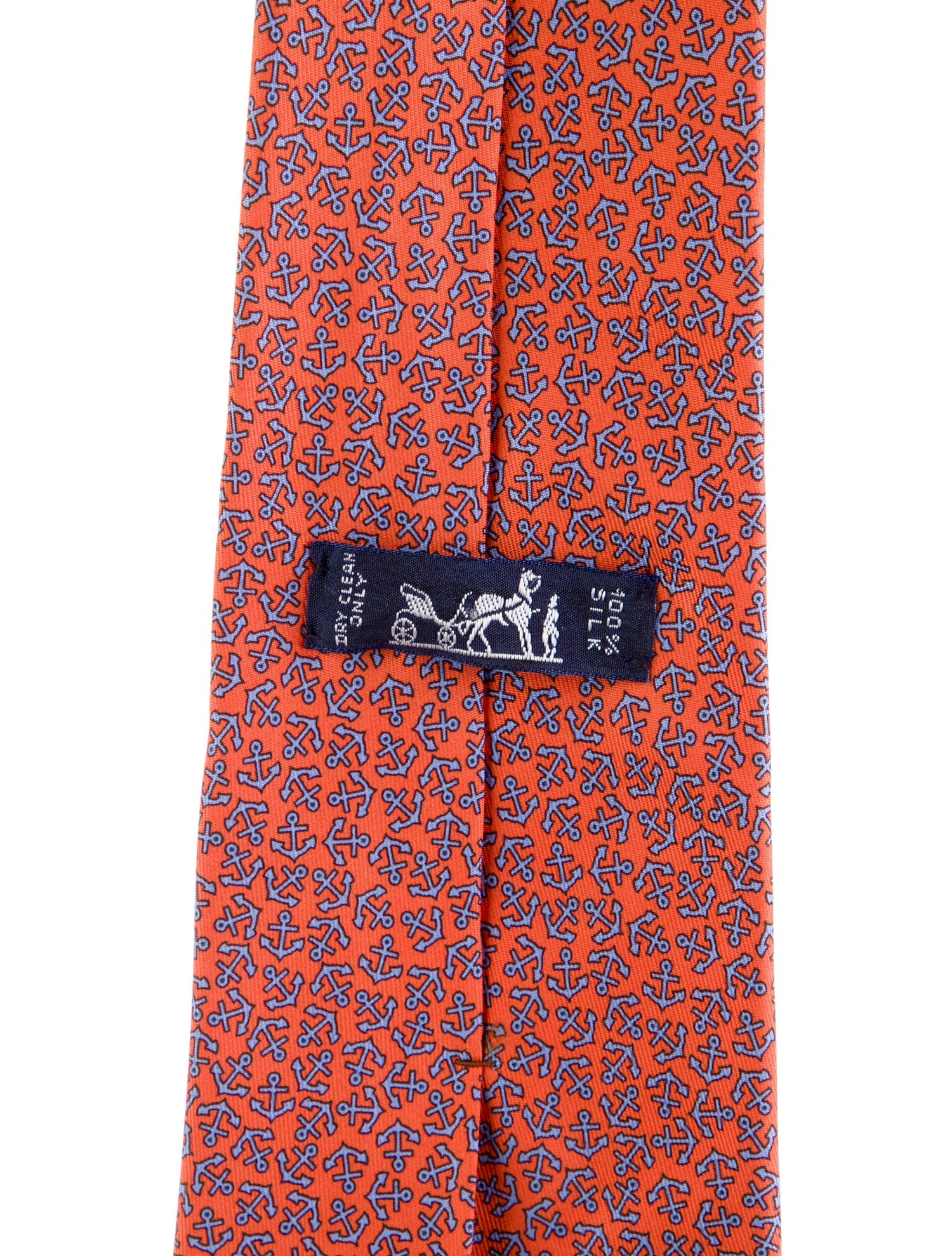 Hermès pattern silk tie