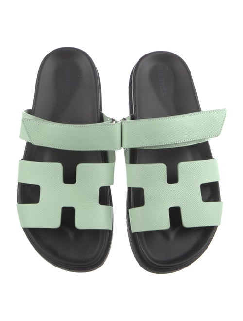 Hermès Chypre Leather Slides