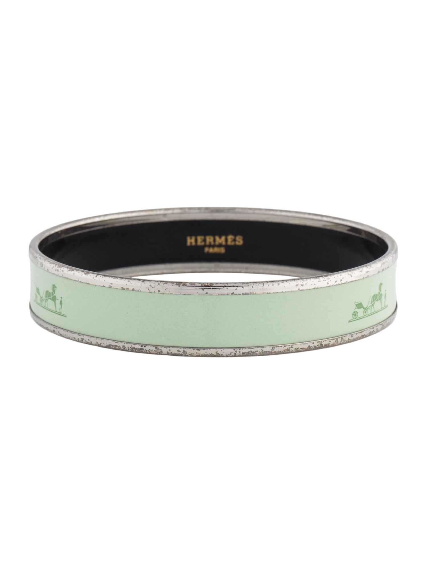 Hermès Narrow Enamel Bangle Bracele