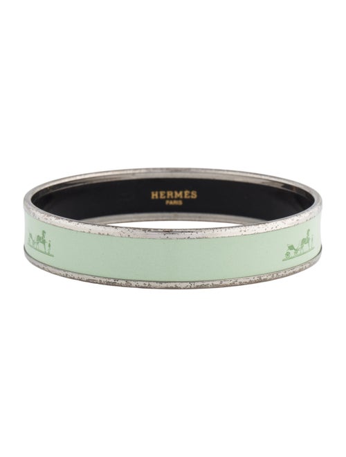 Hermès Narrow Enamel Bangle Bracele