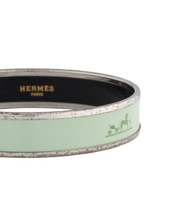 Hermès Narrow Enamel Bangle Bracele