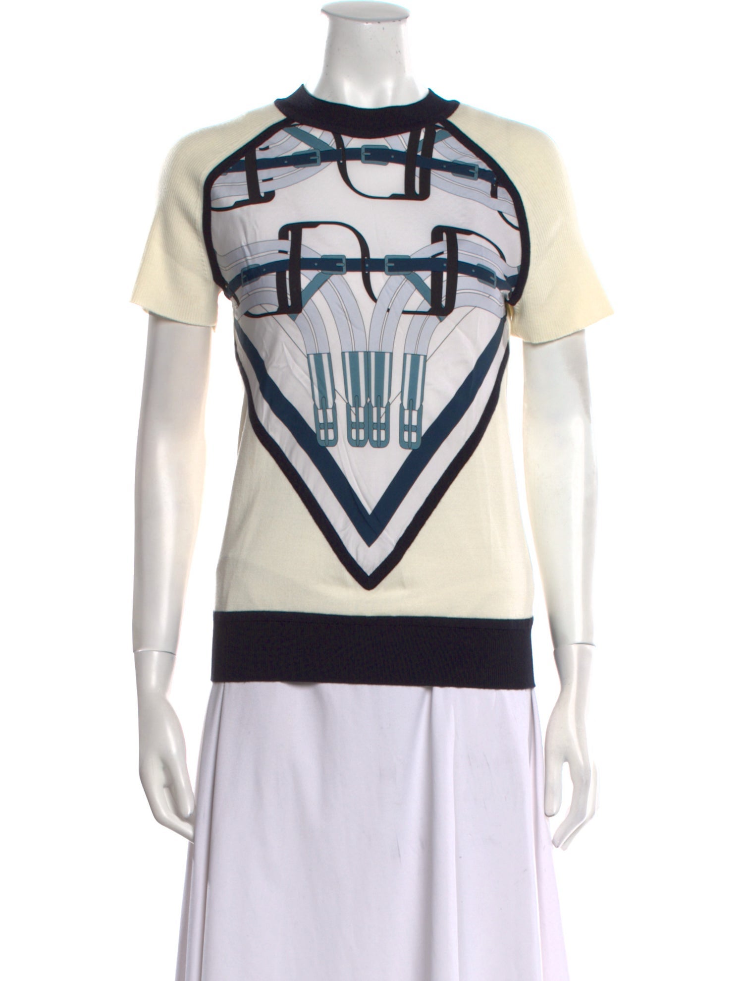 Hermès Silk Graphic Print T-Shirt