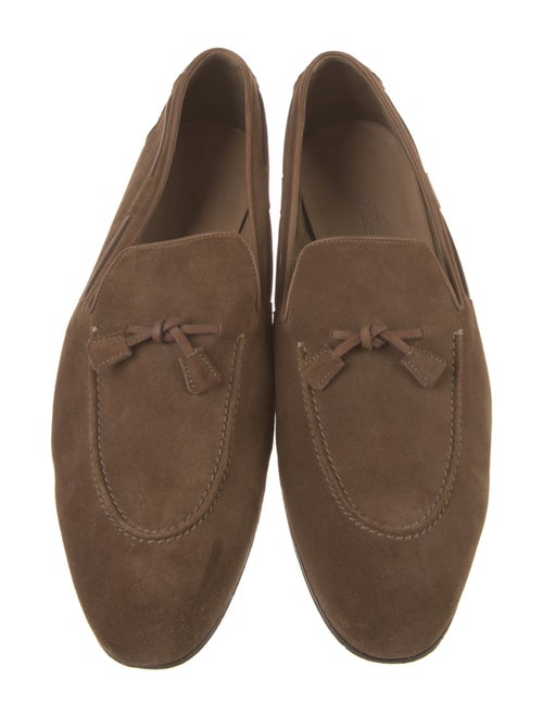 Hermès Suede Dress Loafers
