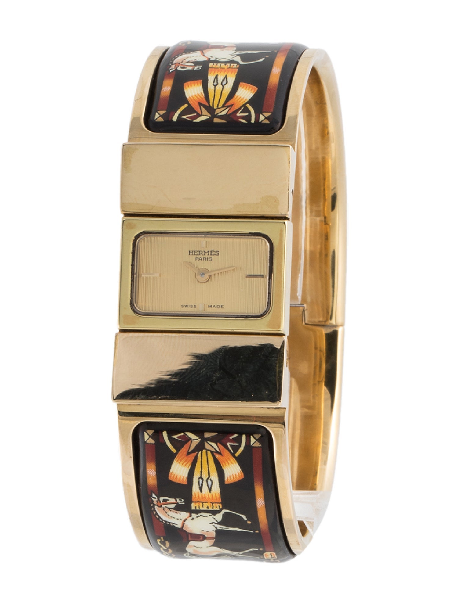 Hermès Loquet Wide Hinge Bangle Watch