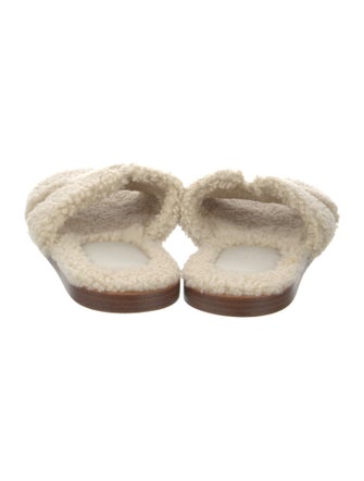 Hermès Izmir Shearling Slides