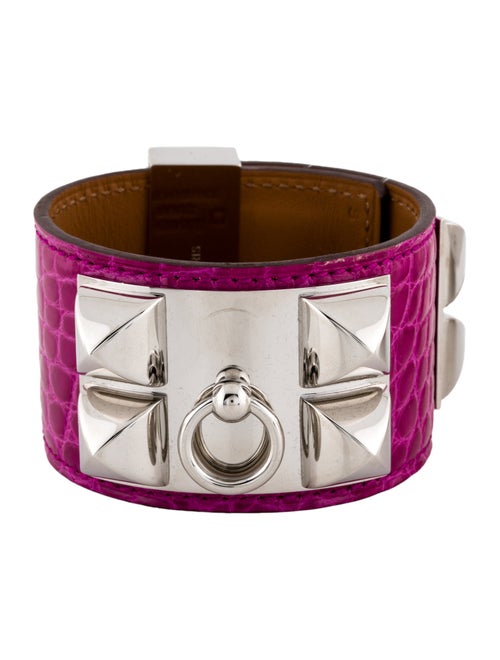 Hermès Alligator Collier De Chien Wrap Bracelet