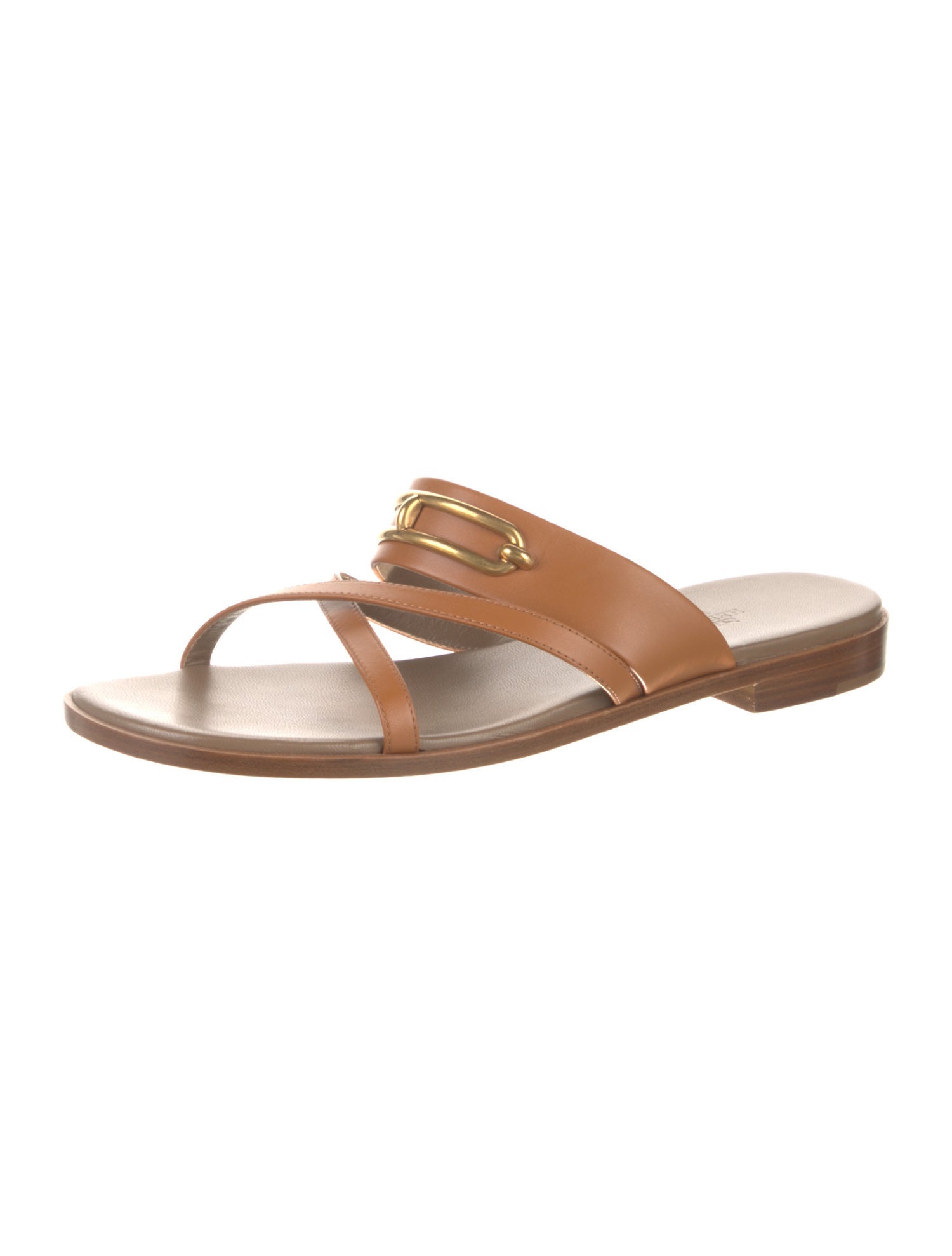 Hermès Claire Leather Slides