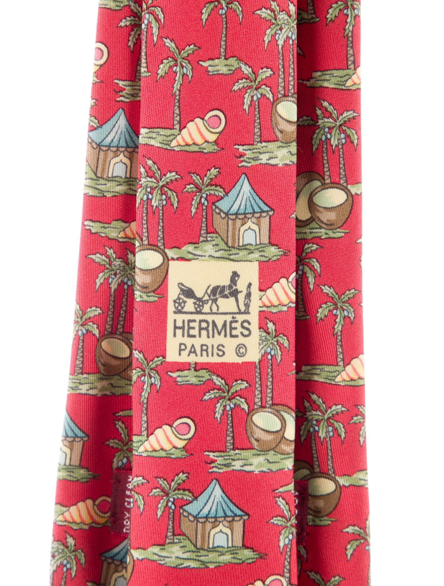 Hermès Patterned Silk Tie