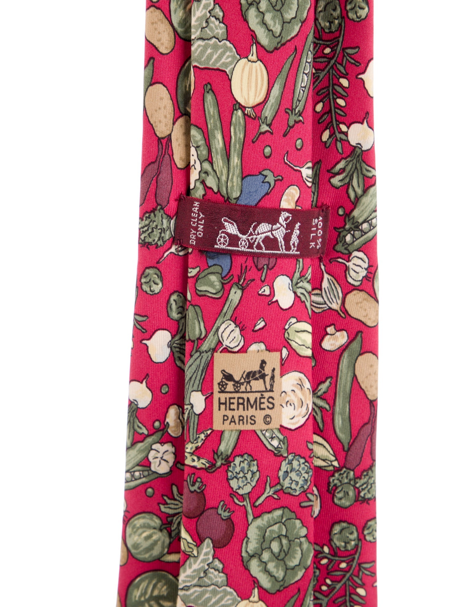 Hermès Patterned Silk Tie