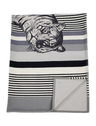 Hermès Tigre Bayadere Cashmere Throw Blanket