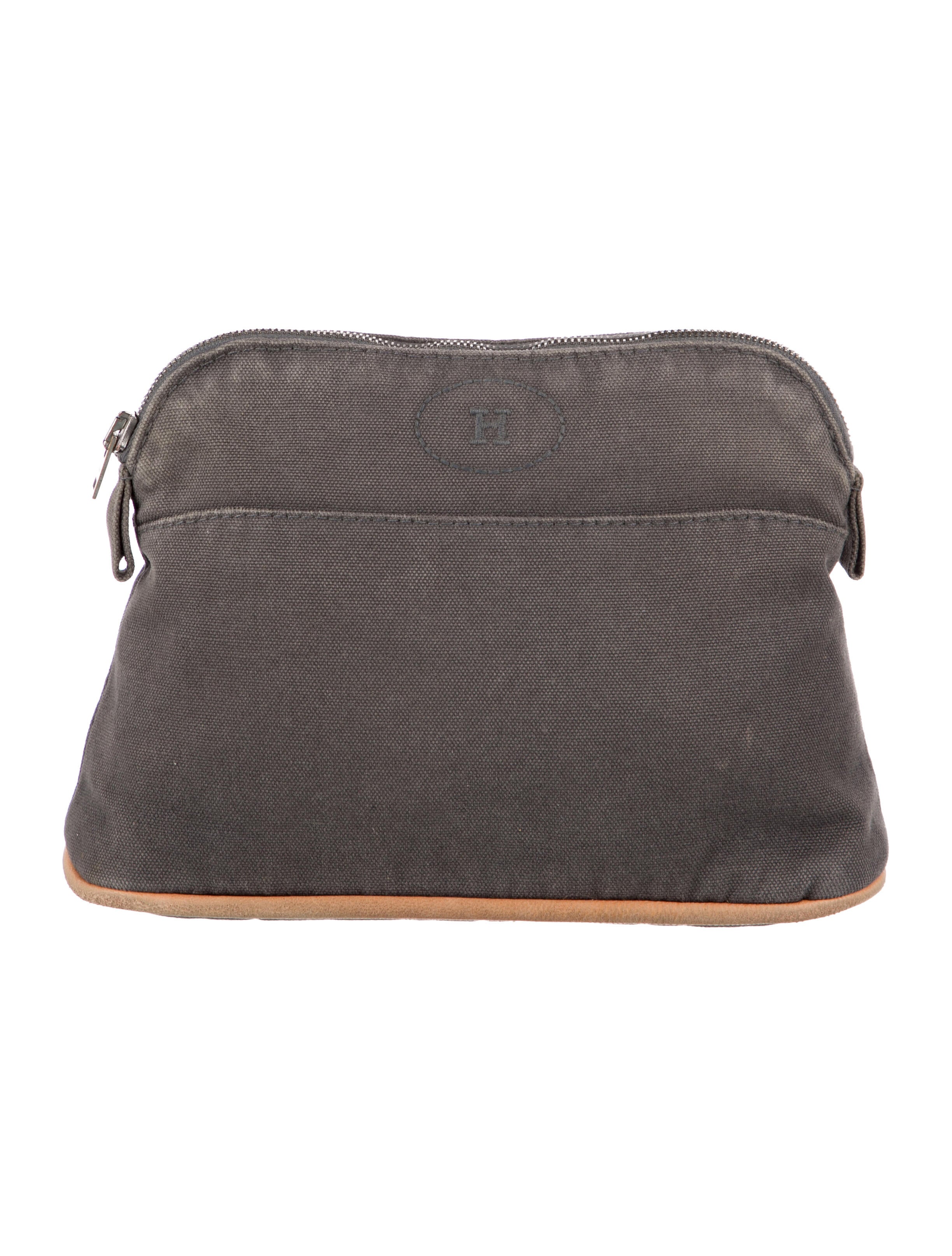 Hermès Toile Mini Bolide Cosmetic Case