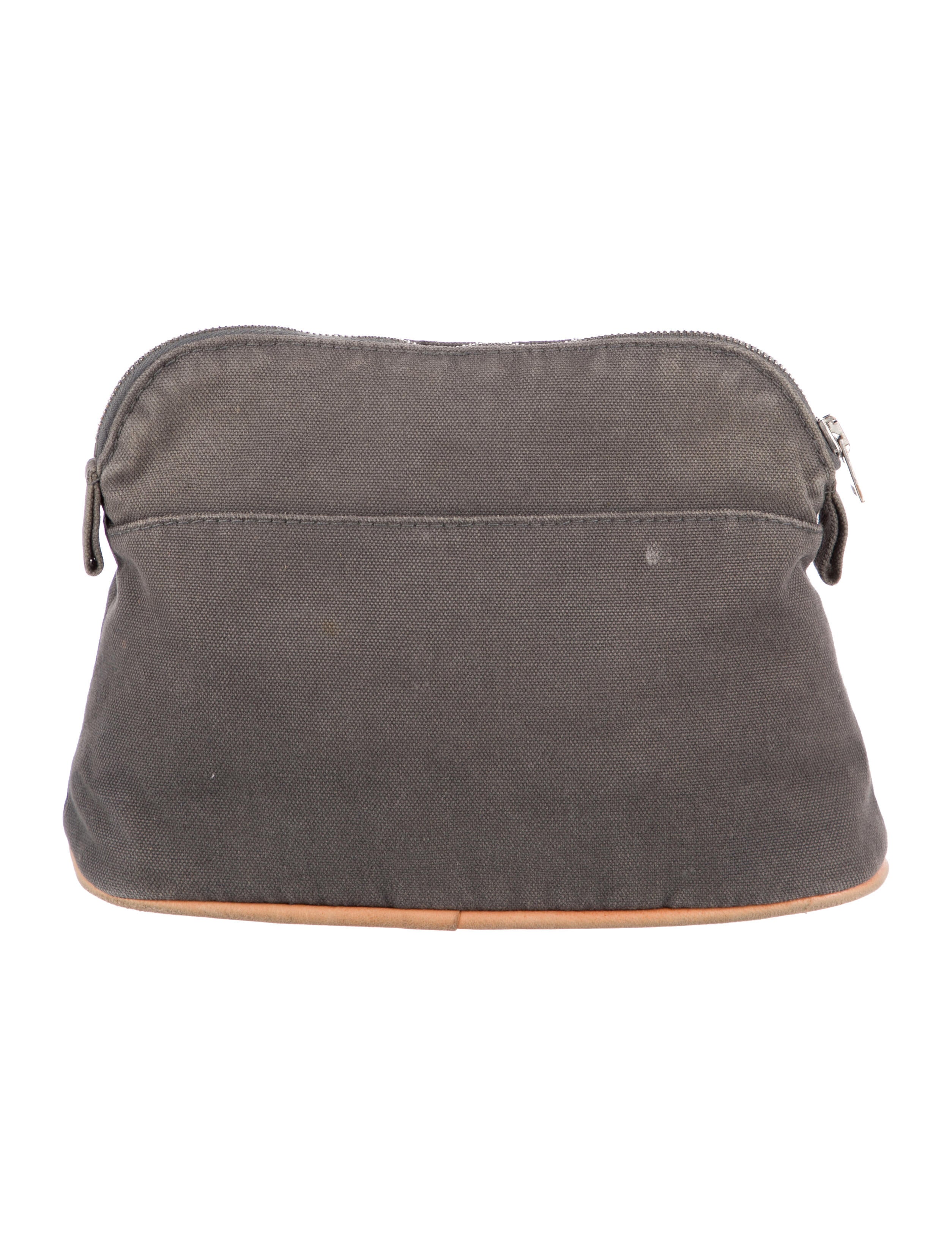 Hermès Toile Mini Bolide Cosmetic Case