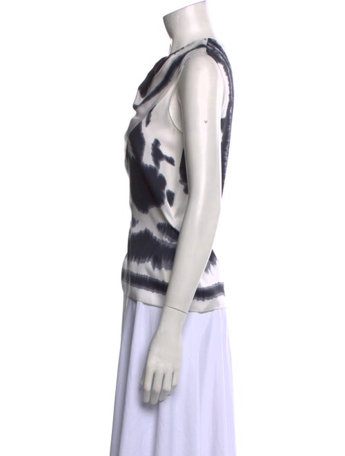 Hermès Silk Tie-Dye Print Top