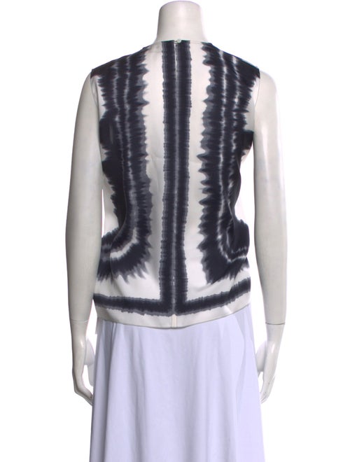 Hermès Silk Tie-Dye Print Top