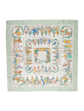 Hermès Costumes Civils Actuels Silk Scarf