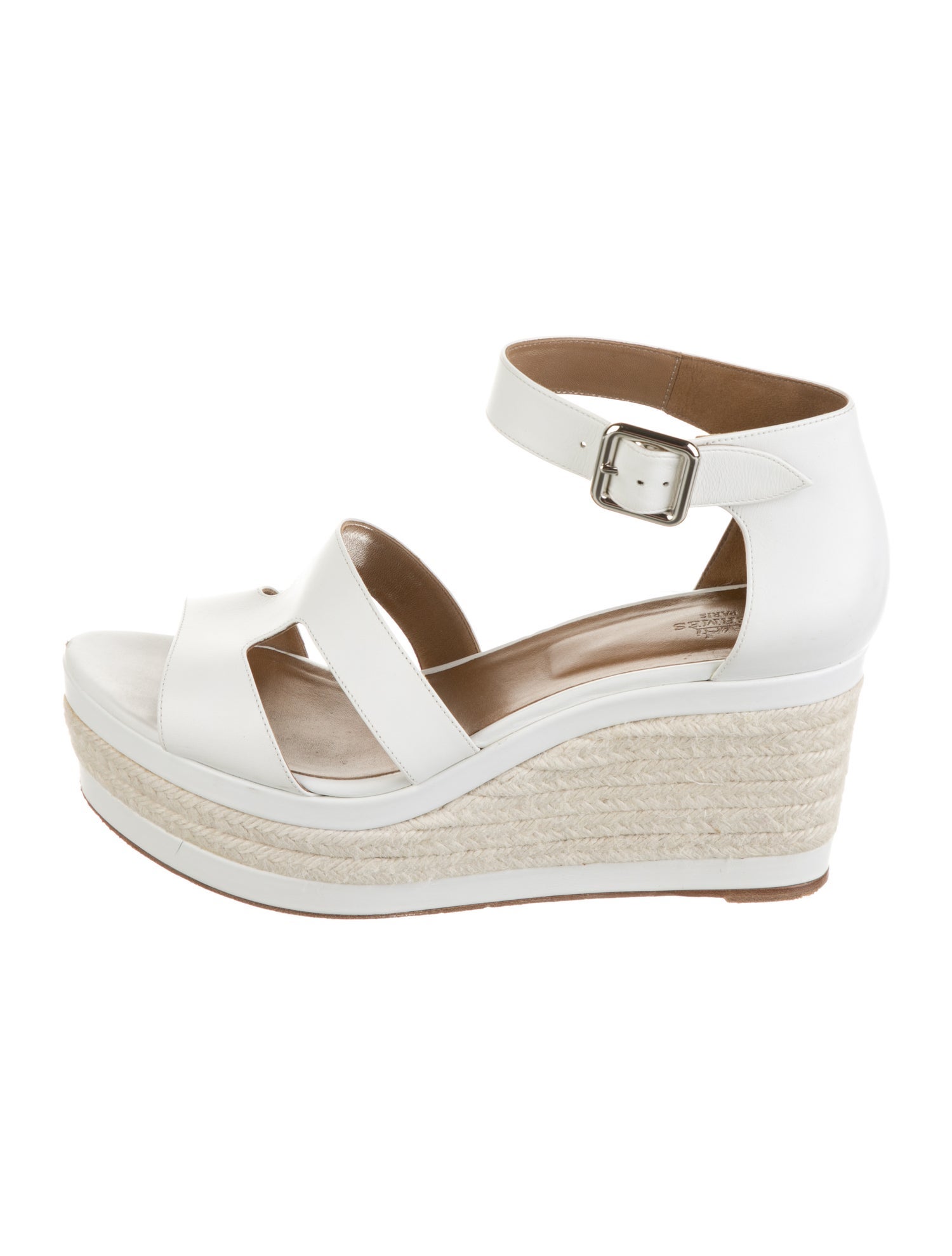 Hermès Elda Leather Espadrilles