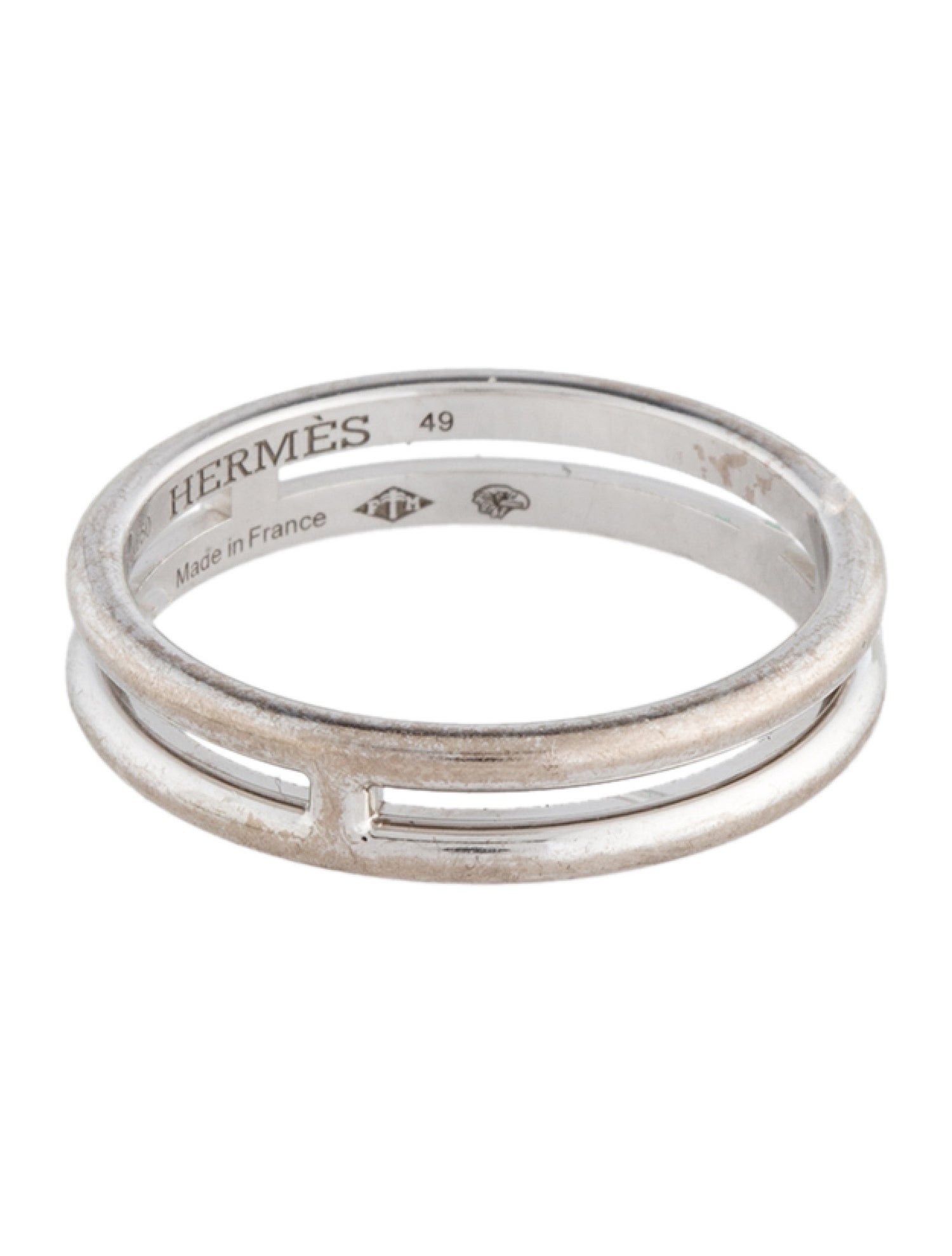 Hermès 18K Ariane Wedding Band - Rhodium-Plated 18K White