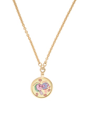 Hermès Horsey & Hoody Enamel Pendant Necklace