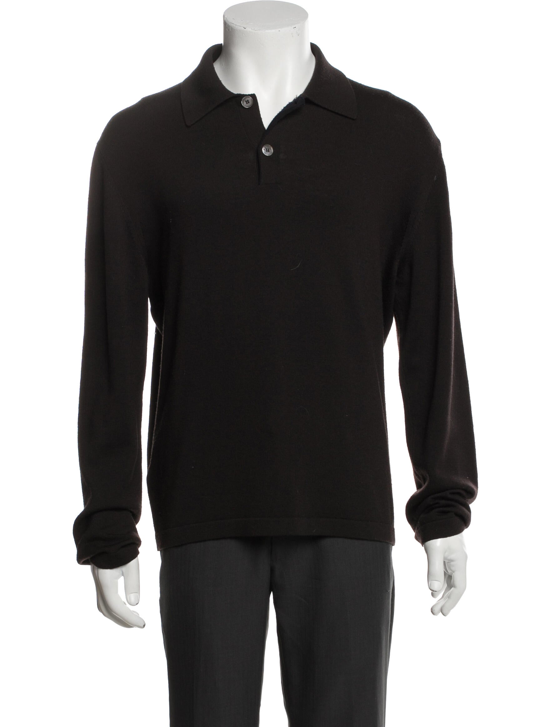 Hermès Vintage Merino Wool Polo Shirt