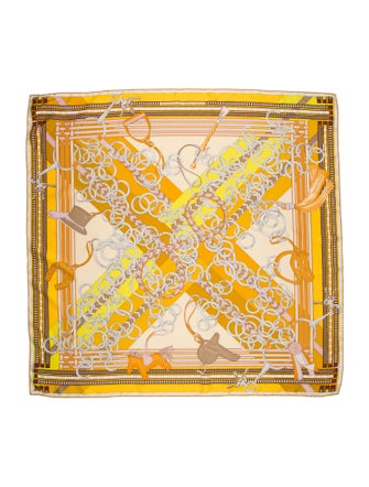 Hermès Brides Et Gris Gris Silk Scarf