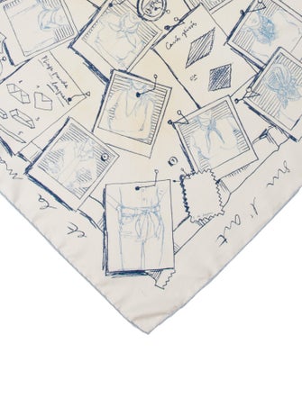 Hermès Instructions Sur L'Art Silk Scarf
