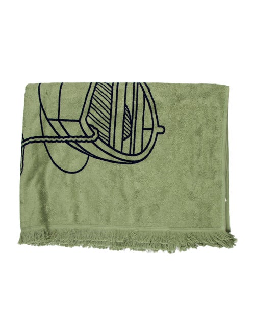 Hermès Small Tatoo Thalassa Yachting Beach Towel w/ Tags