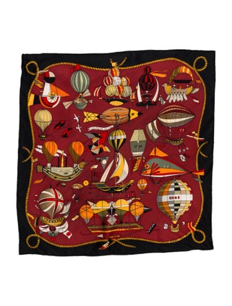 Hermès Les Folies du Ciel Silk Scarf