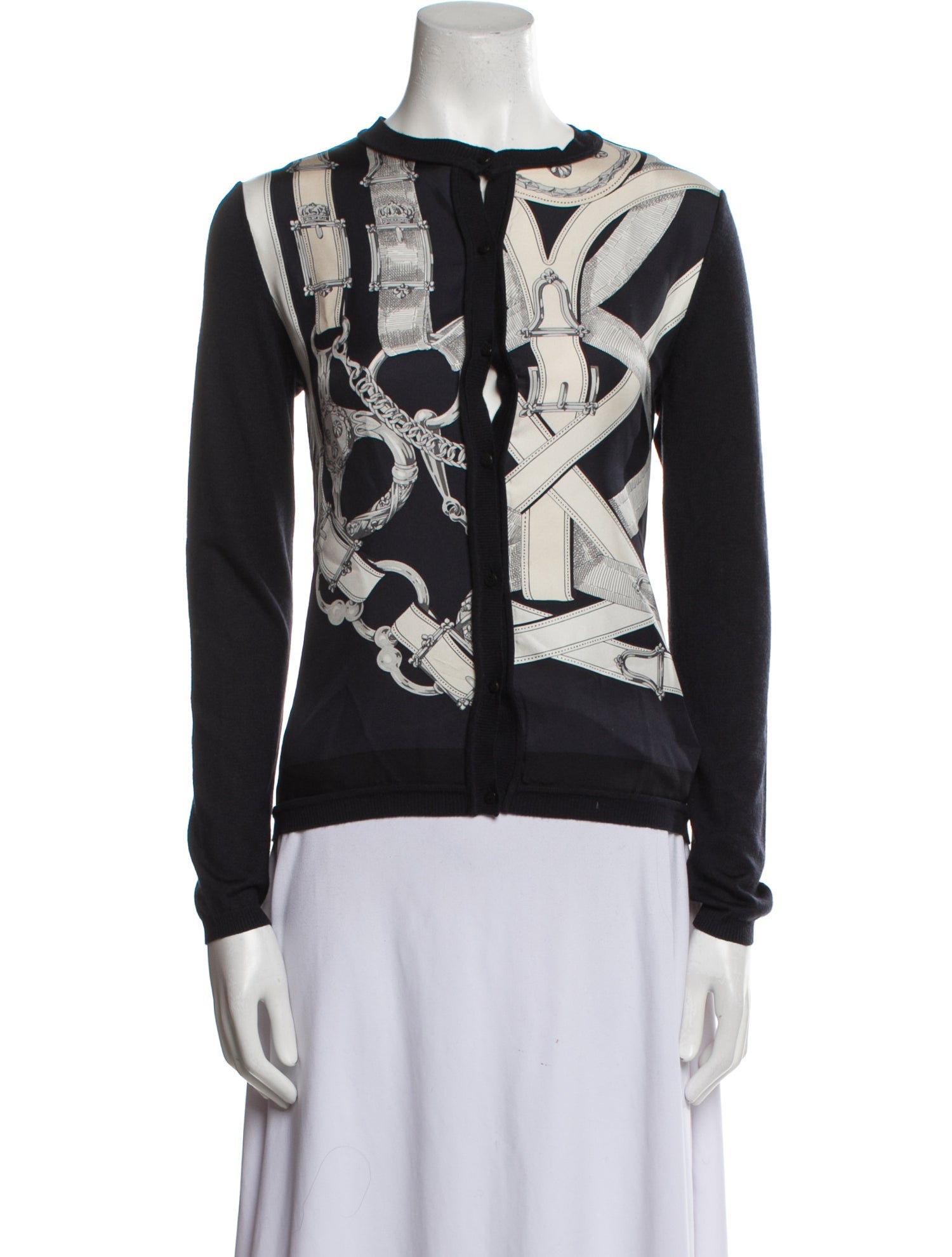 Hermès Silk Printed Sweater