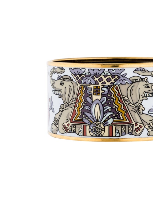 Hermès Extra Wide Enamel Bracelet