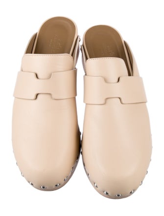 Hermès Calya Leather Mules