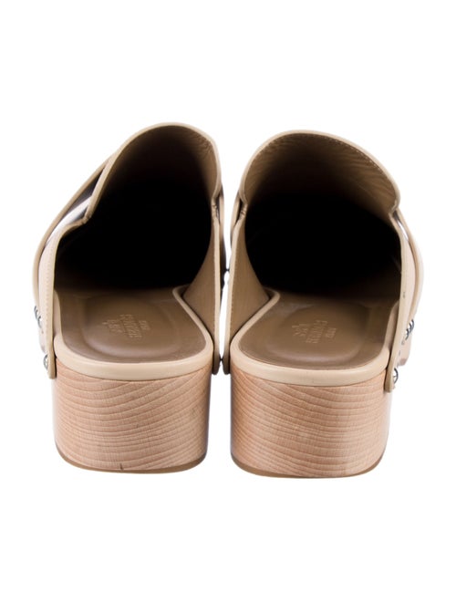Hermès Calya Leather Mules