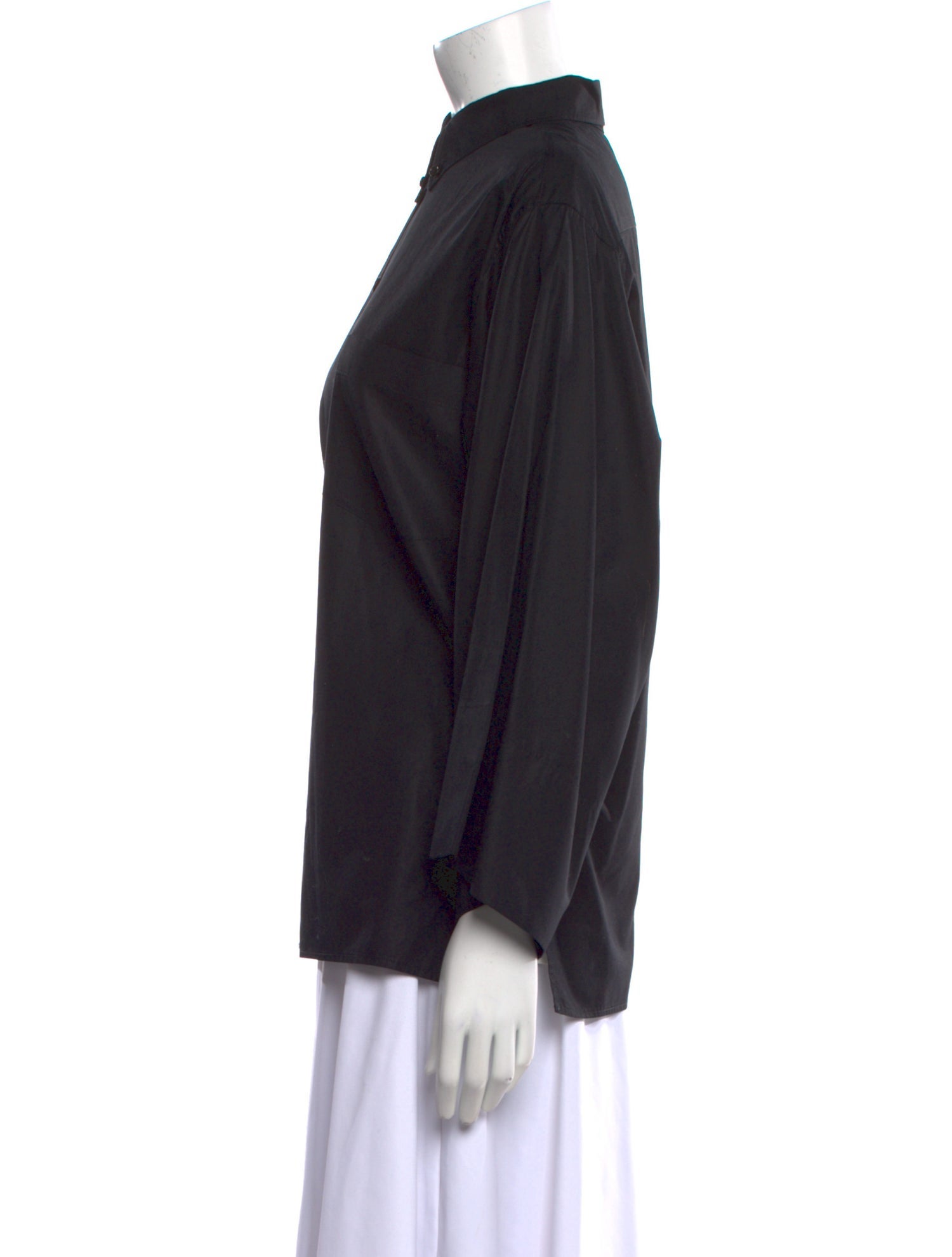 Hermès Long Sleeve Button-Up Top