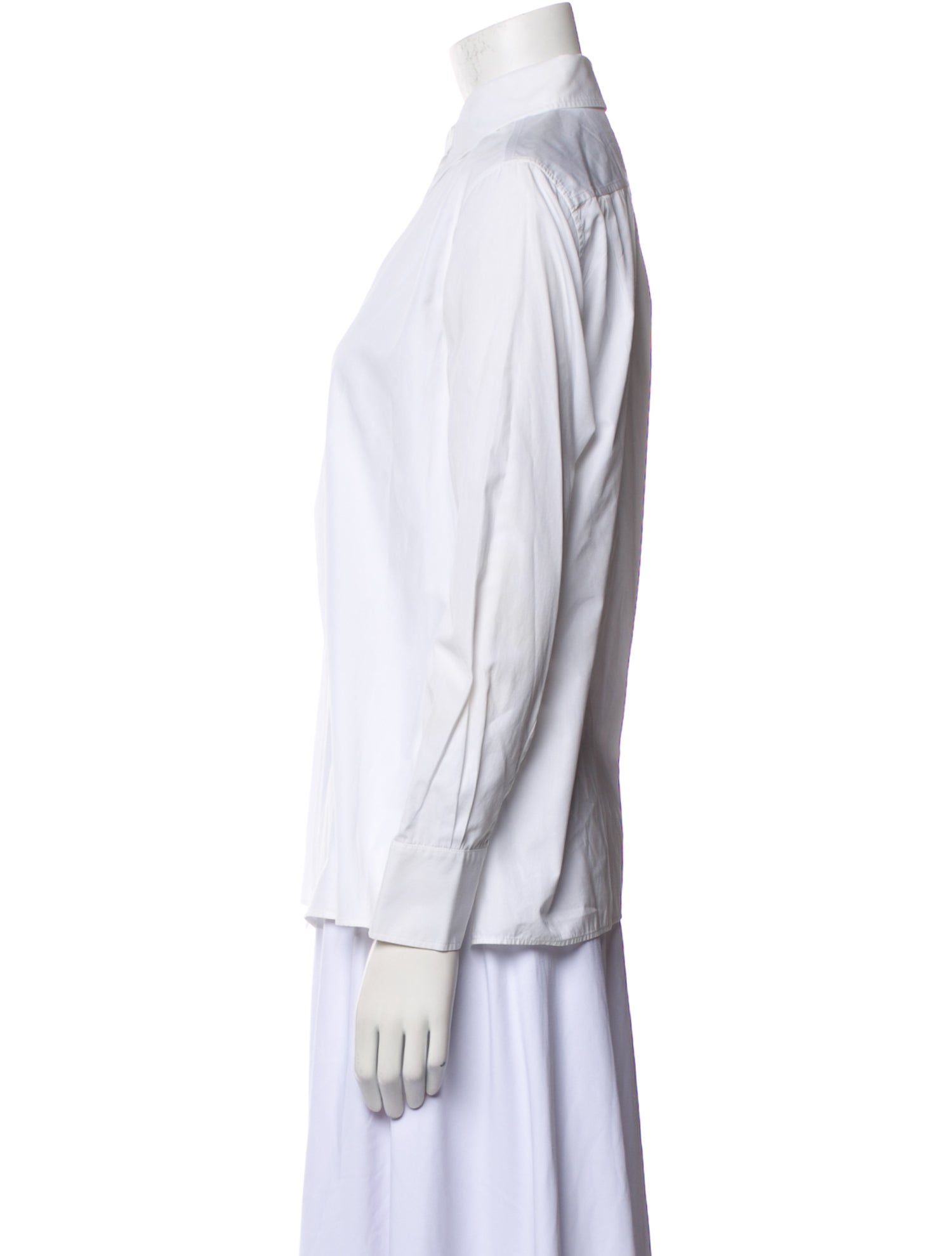 Hermès Long Sleeve Button-Up Top