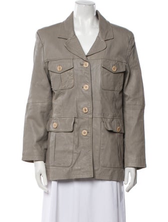 Hermès Leather Utility Jacket