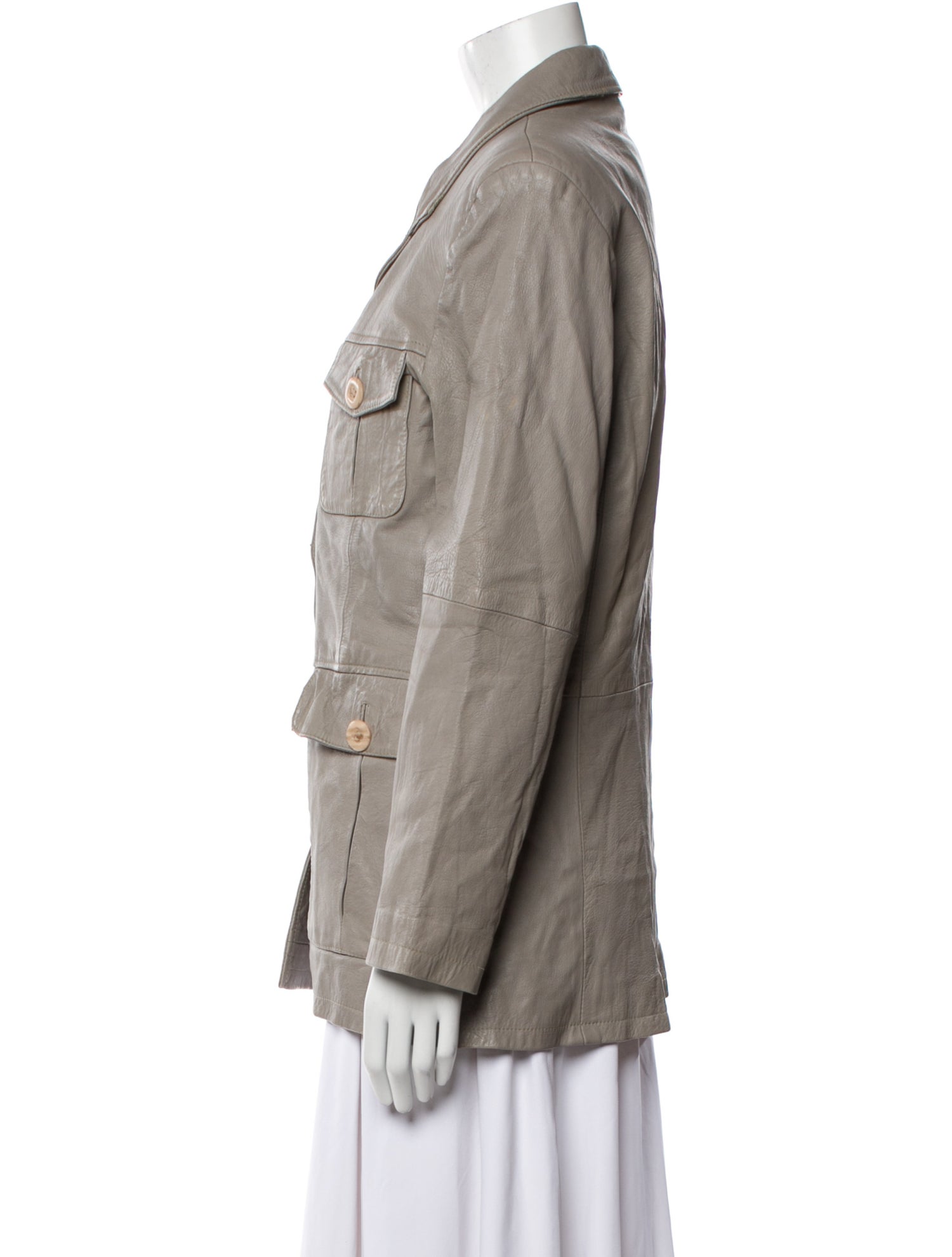 Hermès Leather Utility Jacket