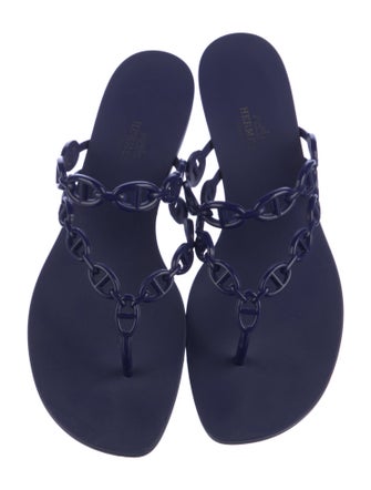 Hermès Island Chaîne d'Ancre Insignia Slides