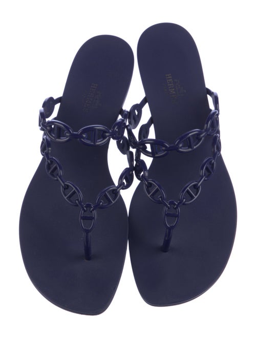 Hermès Island Chaîne d'Ancre Insignia Slides